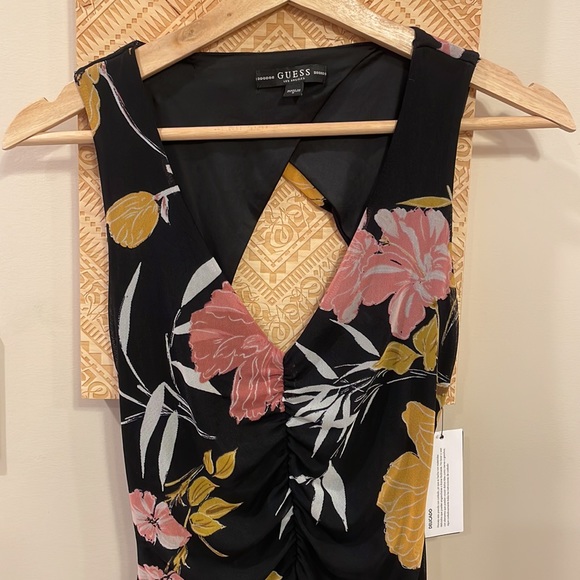 GUESS NWT Gabrielle ruched cutout dress size small 👗 - Picture 9 of 14